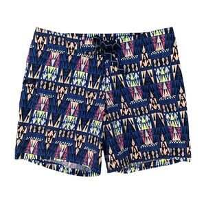 Patagonia Wavefarer Board Shorts Womens 0 Multi Geo Tribal Lightweight *READ